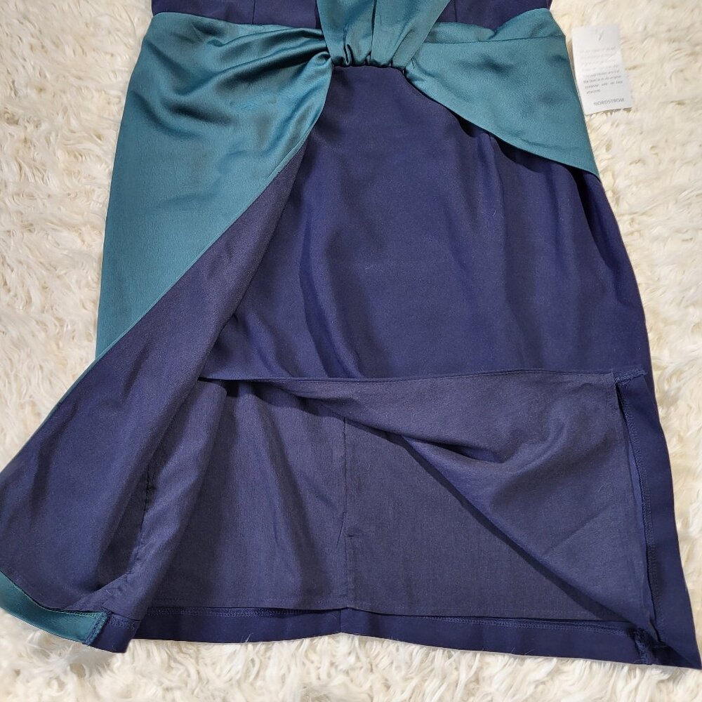NWT Harlyn Colorblock Drape Cocktail Dress - Size XL - Picture 9 of 11